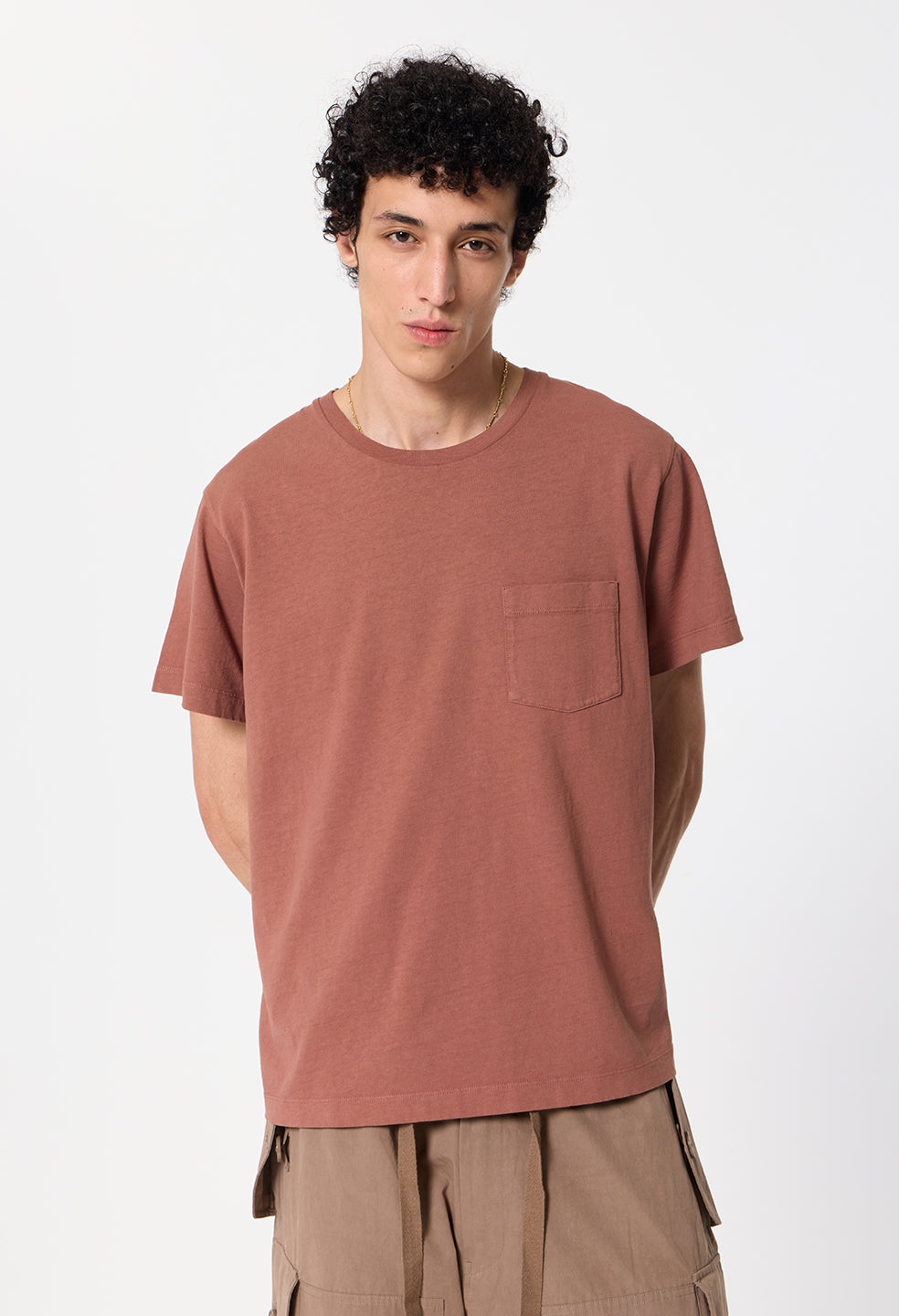 Air Spun Beach Pocket Tee / Rust