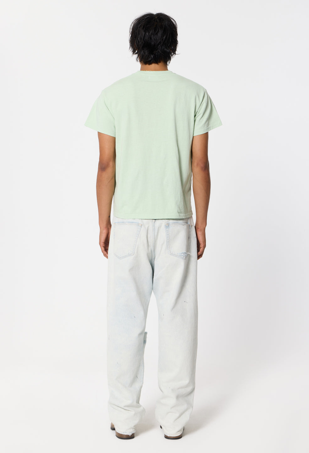 Air Spun Shrunken Tee / Celadon