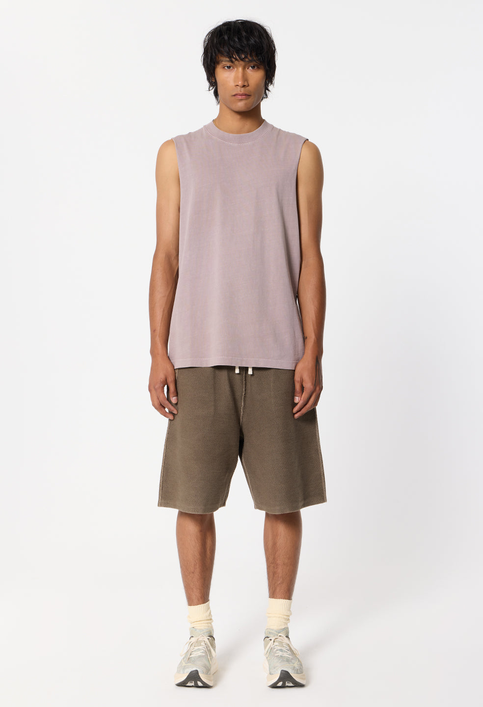 Platoon Cut-Off Tee / Washed Plum