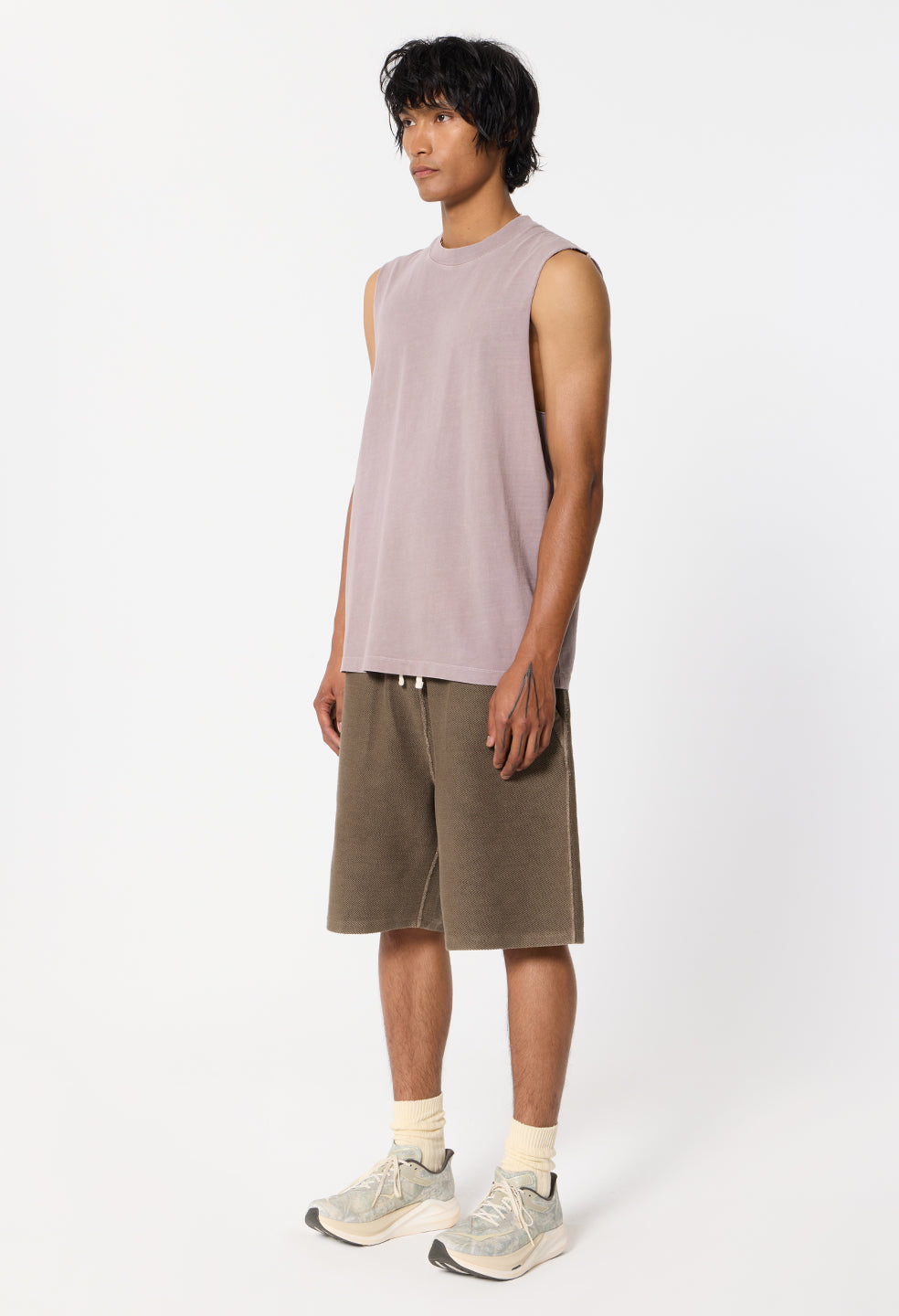Platoon Cut-Off Tee / Washed Plum