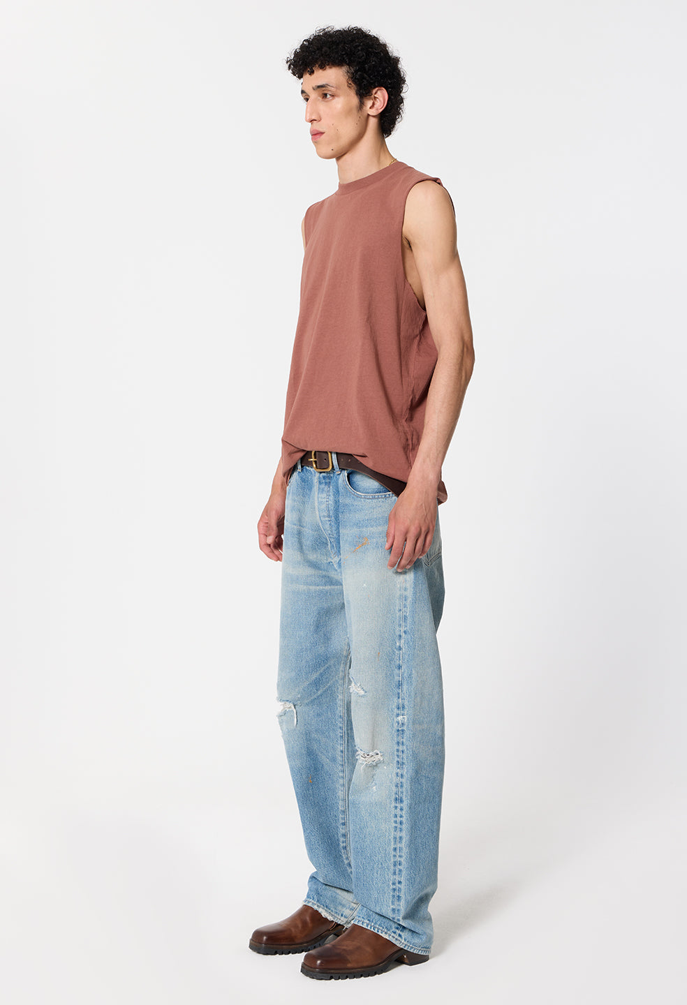 Air Spun Campus Cut-Off Tee / Rust