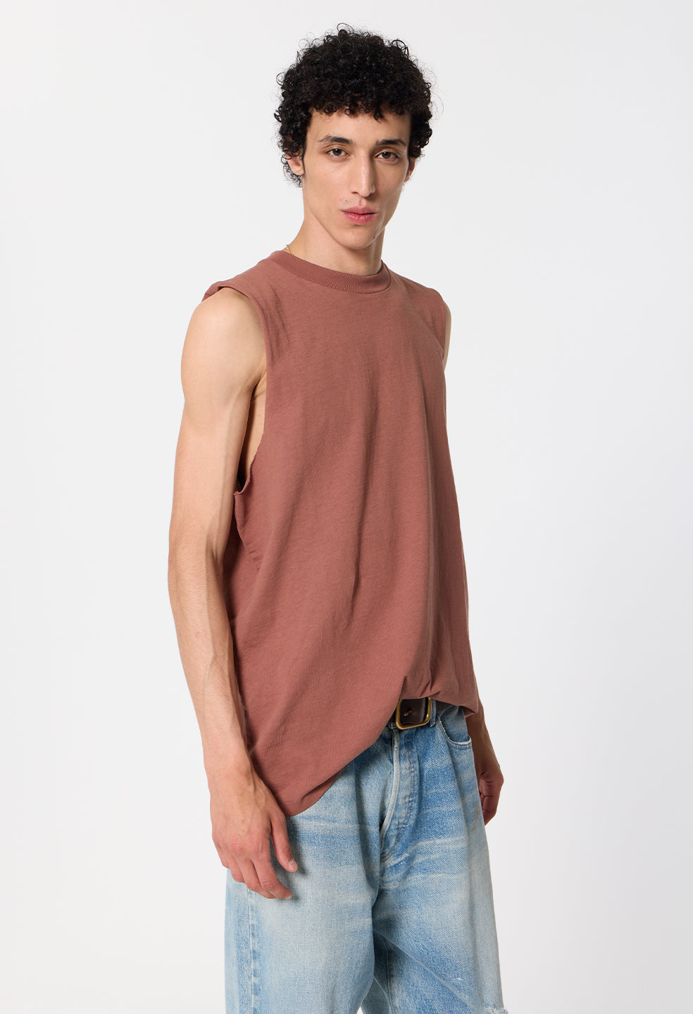 Air Spun Campus Cut-Off Tee / Rust