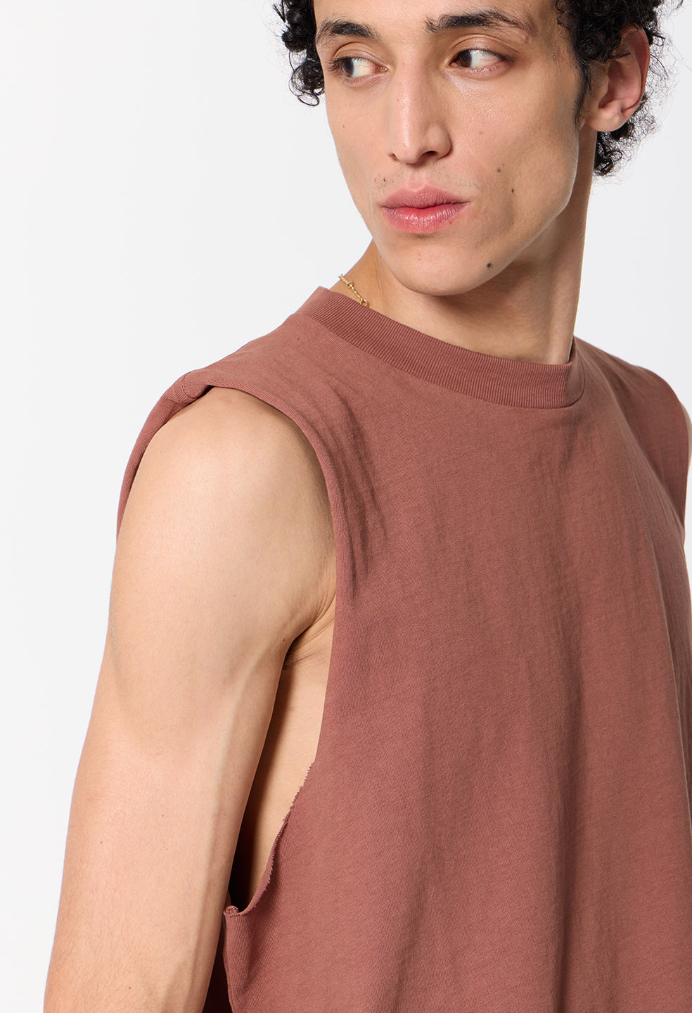 Air Spun Campus Cut-Off Tee / Rust