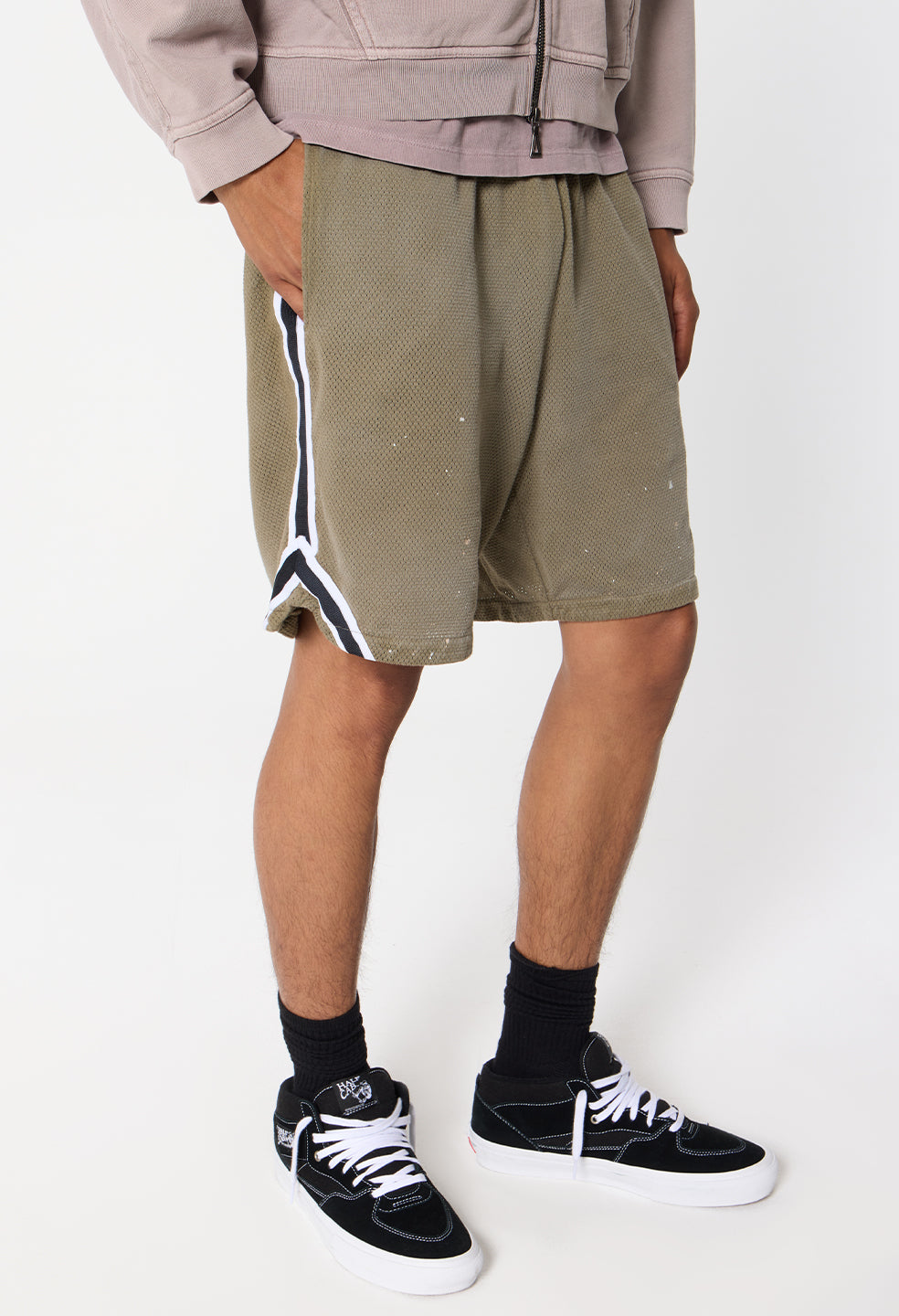 Odeon Mesh Rivalry Short / Vintage Olive