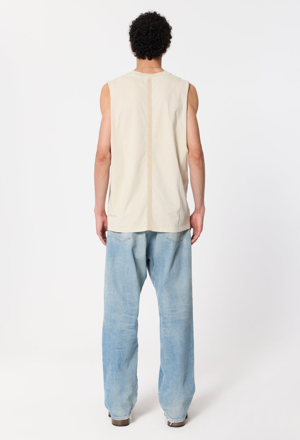 Platoon Cut-Off Tee / Washed Bone