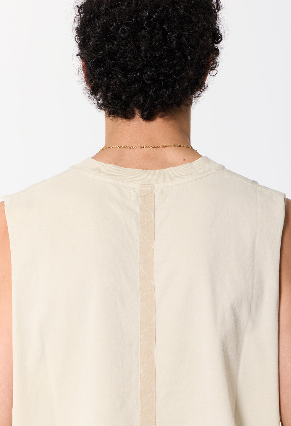 Platoon Cut-Off Tee / Washed Bone