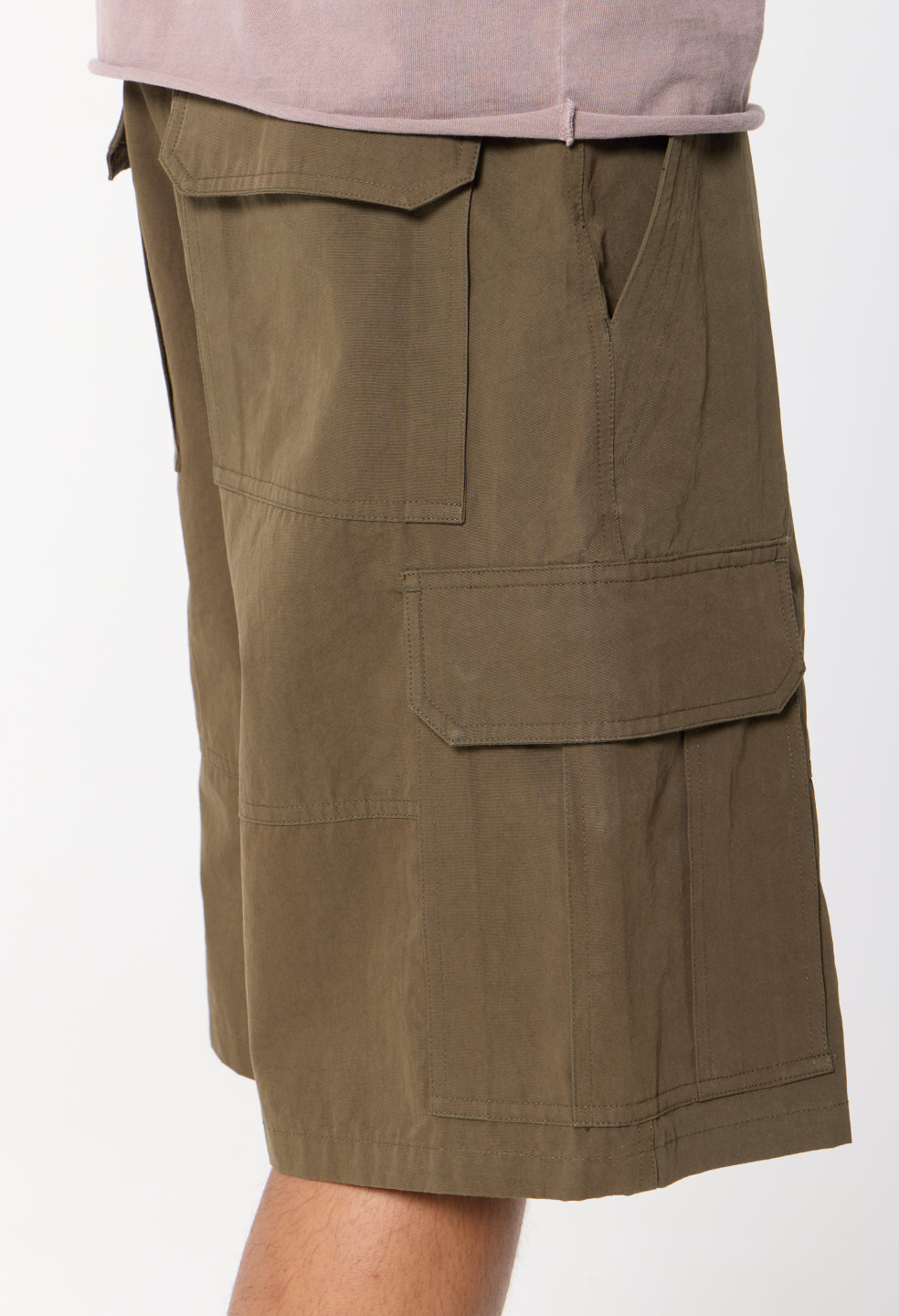 Cotton Southport Cargo Shorts / Olive