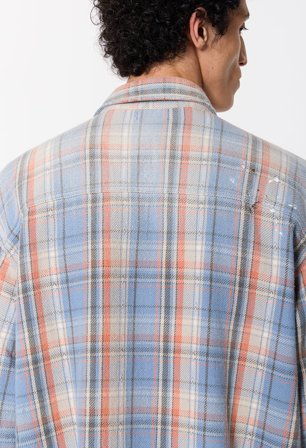 Odeon Hemi Oversized Shirt / Vintage Blue Plaid