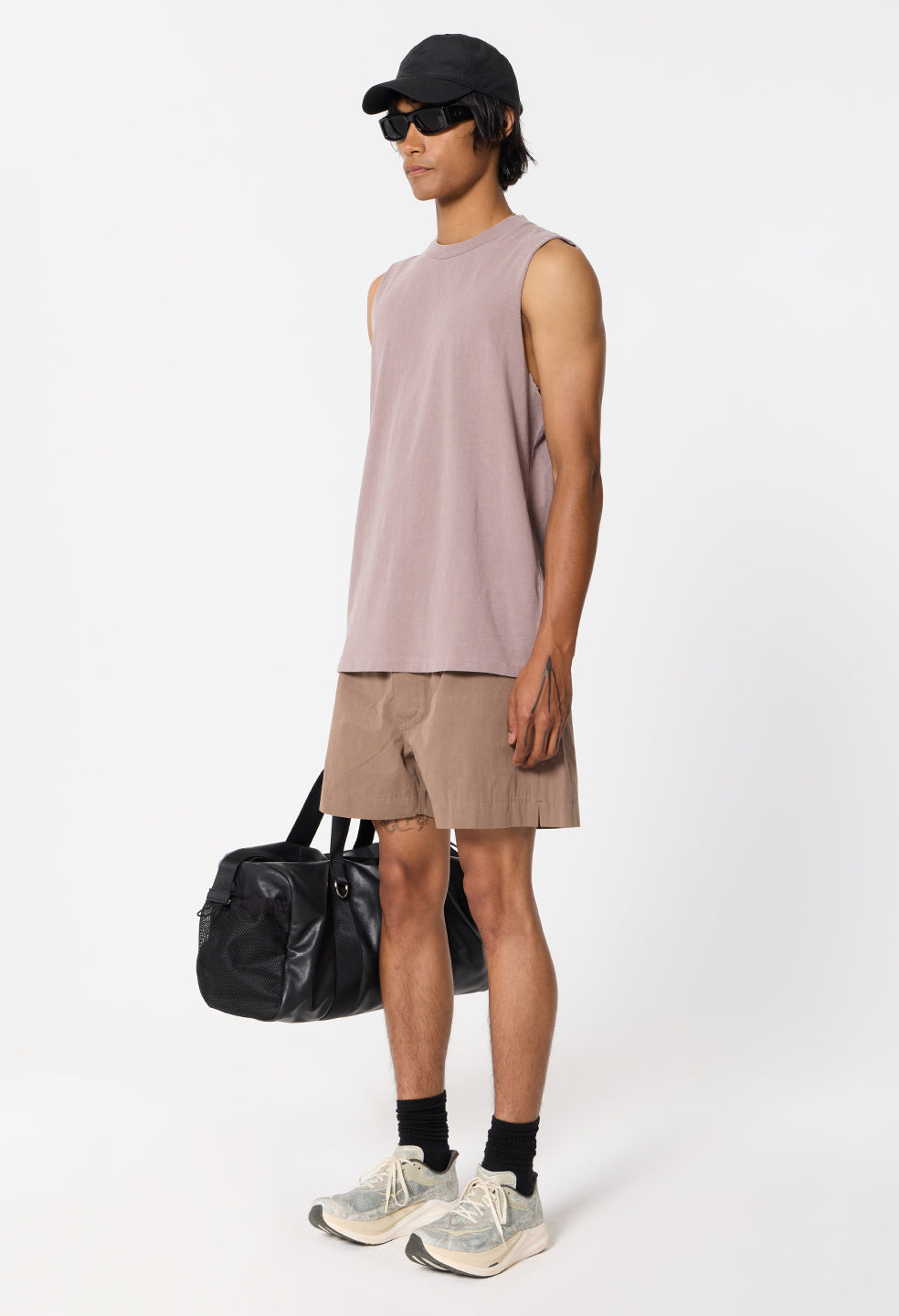 Air Spun Campus Cut-Off Tee / Plum
