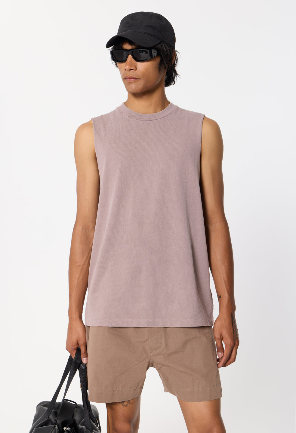 Air Spun Campus Cut-Off Tee / Plum