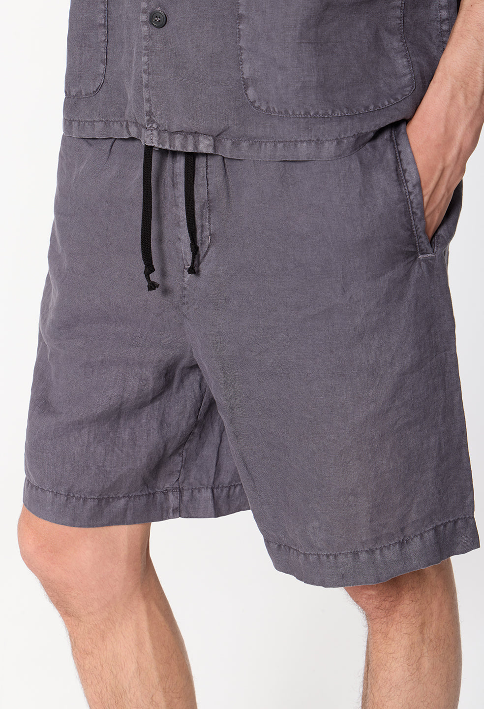 Nigril Linen Easy Short / Washed Black
