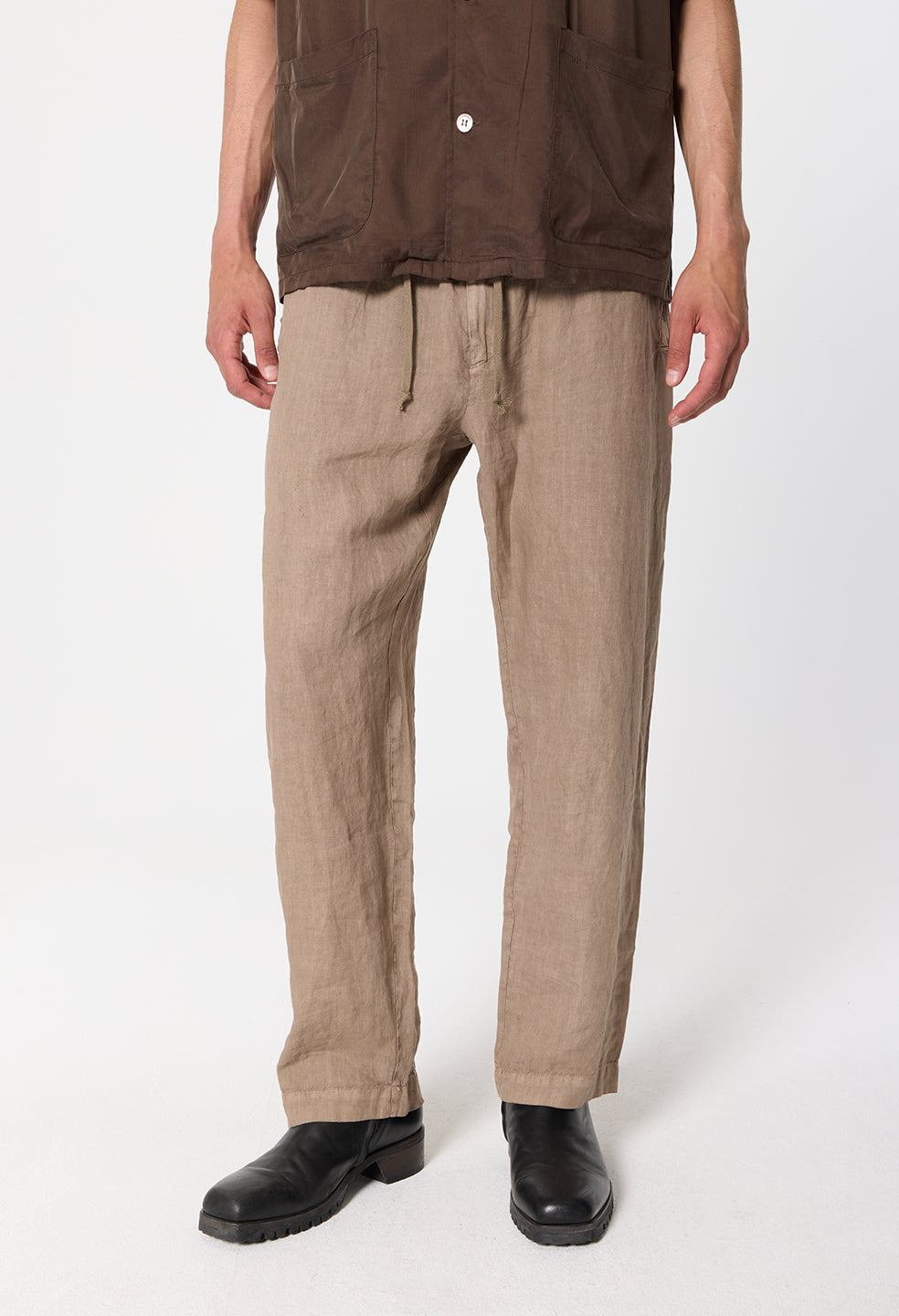 Nigril Linen Easy Trouser / Washed Drift
