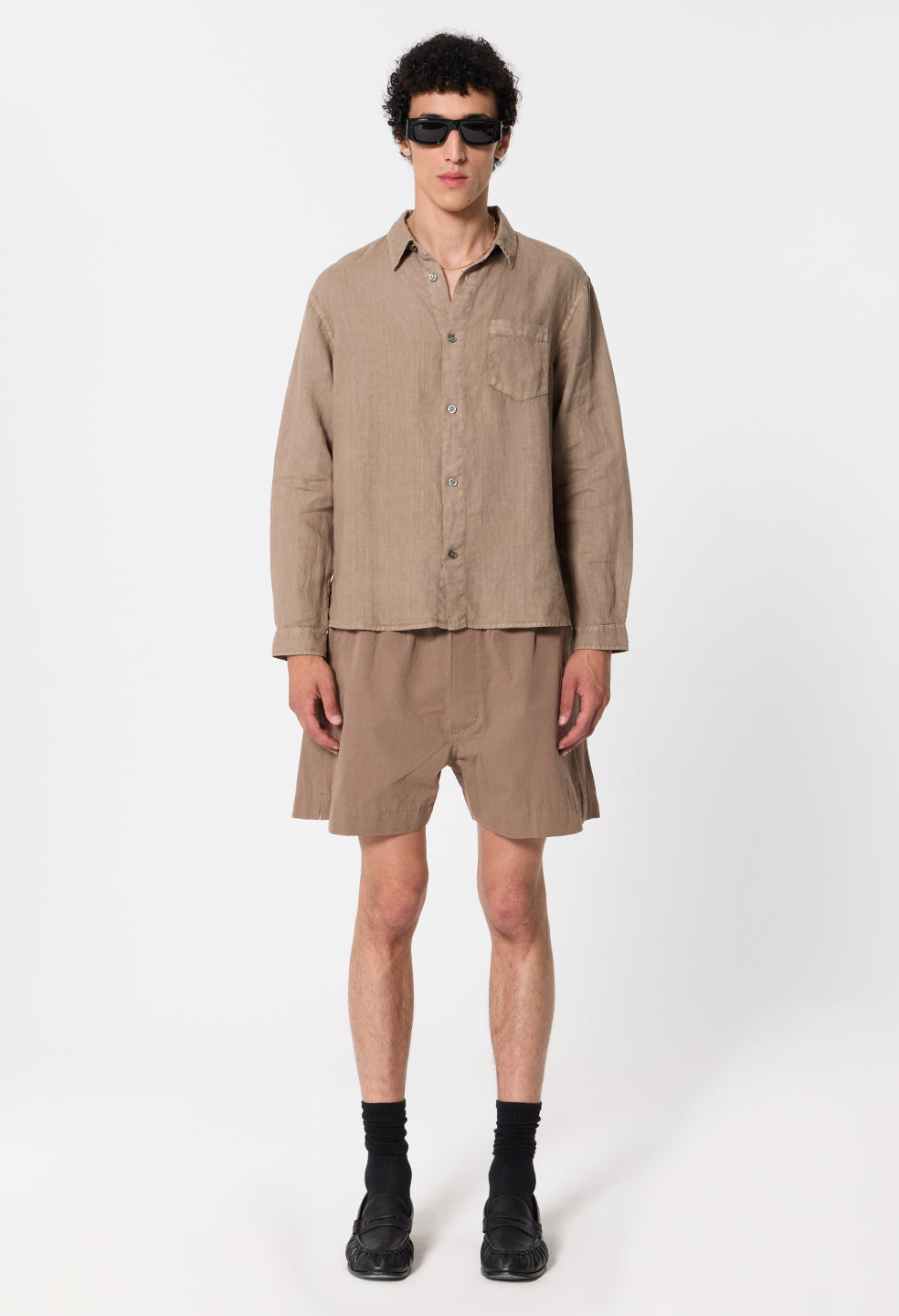 Nigril Linen Cloak / Washed Drift