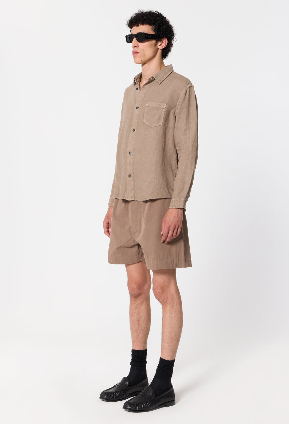 Nigril Linen Cloak / Washed Drift