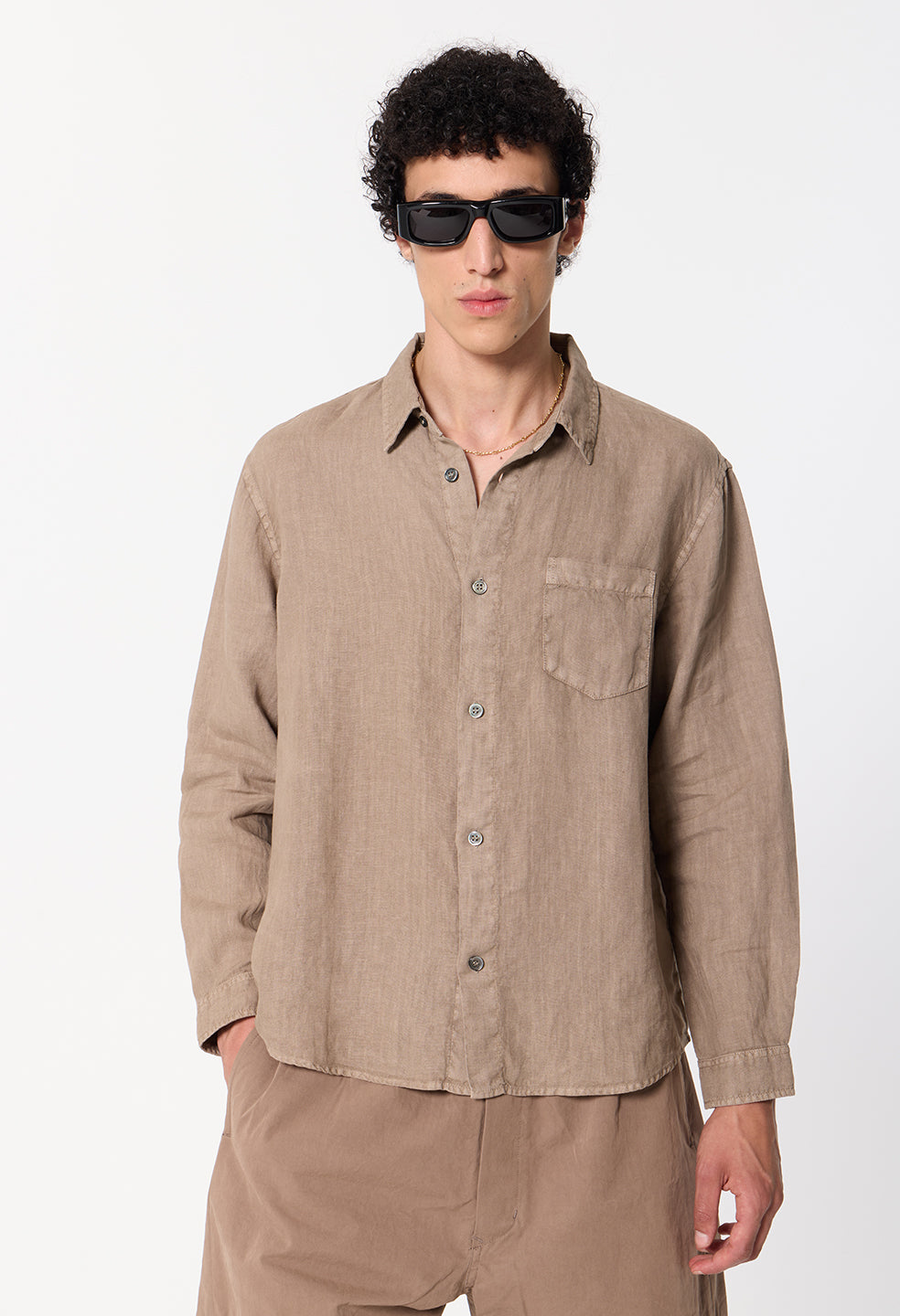 Nigril Linen Cloak / Washed Drift
