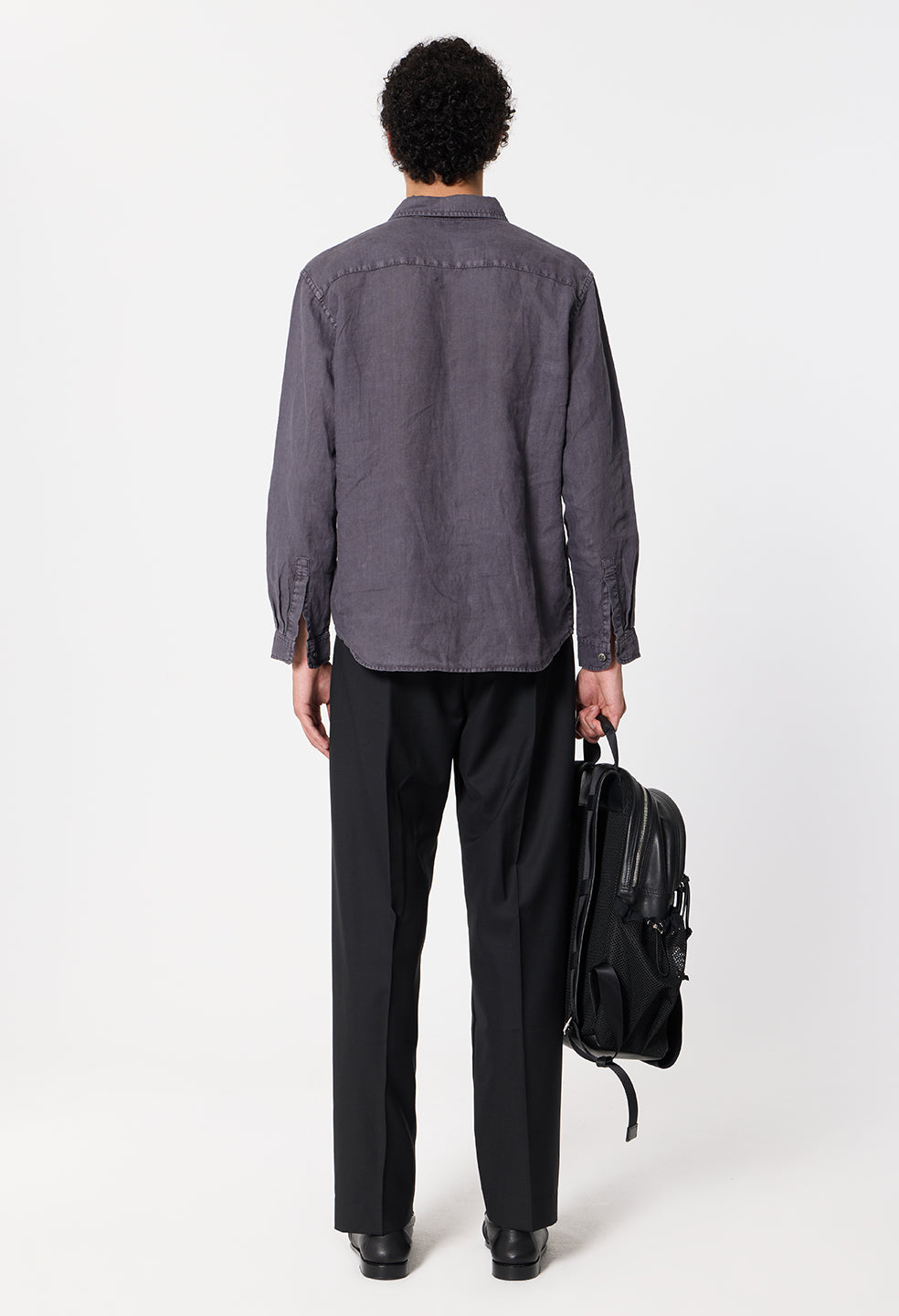 Nigril Linen Cloak / Washed Black