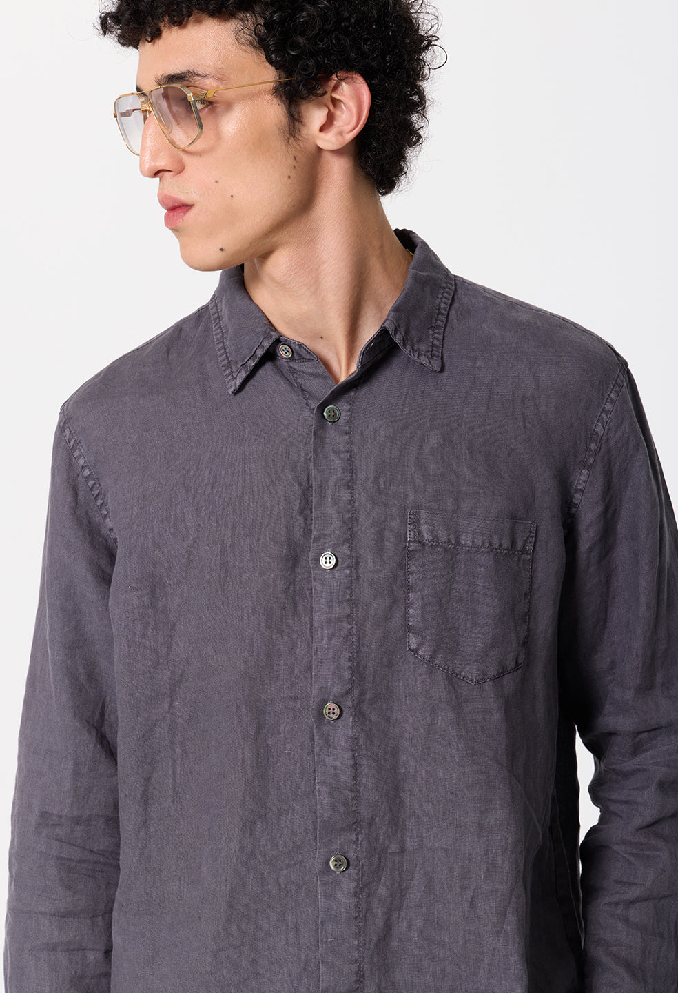 Nigril Linen Cloak / Washed Black