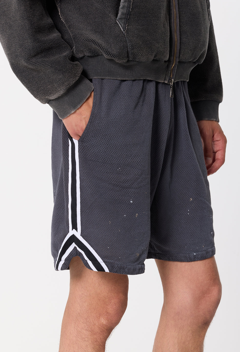 Odeon Mesh Rivalry Short / Vintage Black