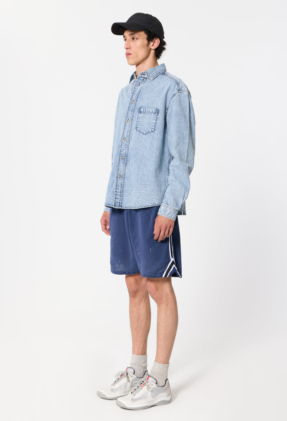 Odeon Mesh Rivalry Short / Vintage Navy