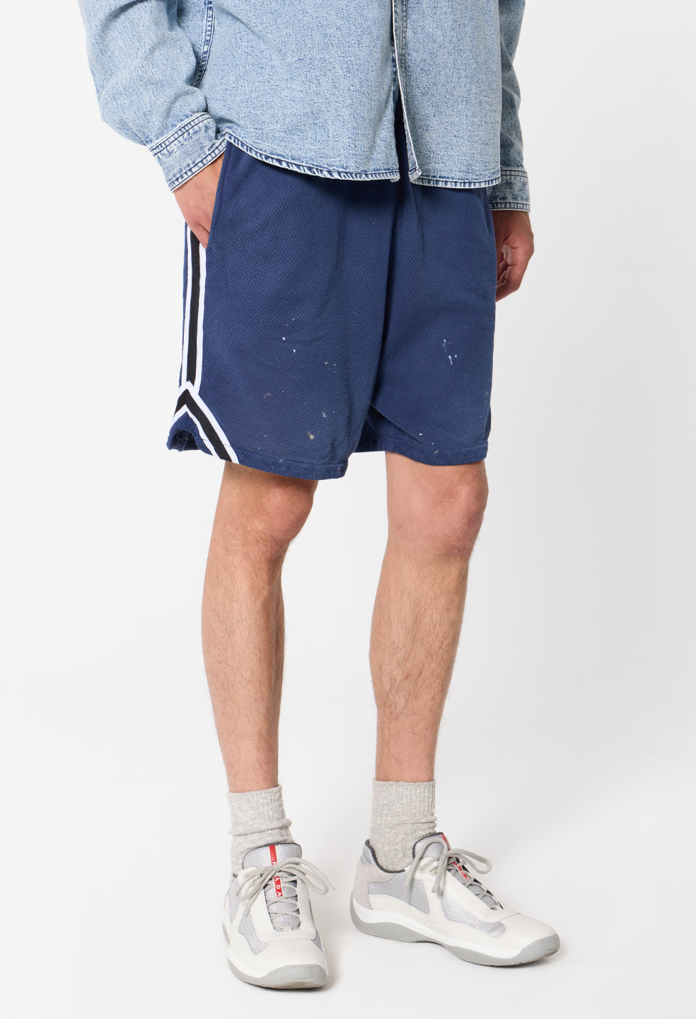 Odeon Mesh Rivalry Short / Vintage Navy