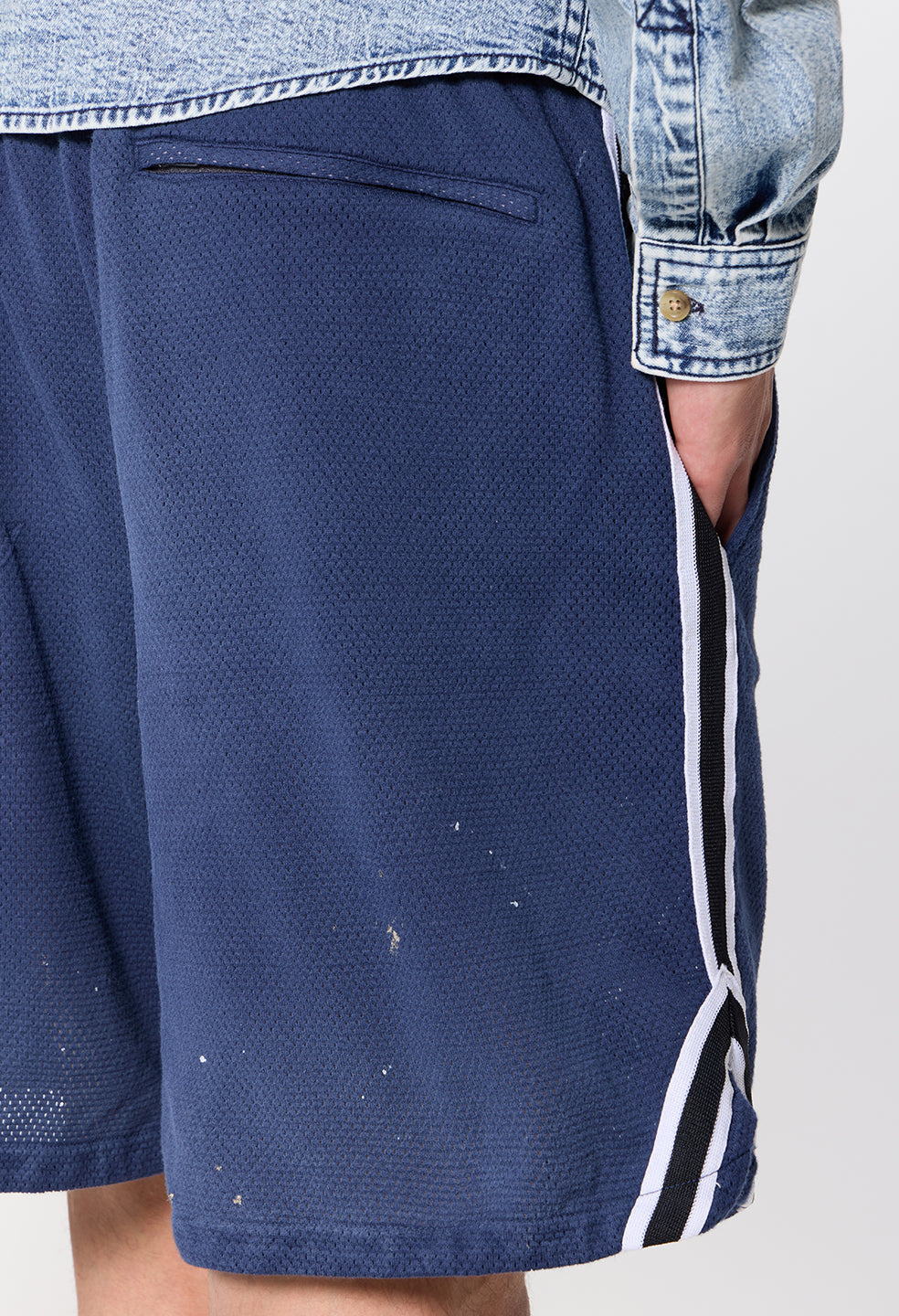 Odeon Mesh Rivalry Short / Vintage Navy