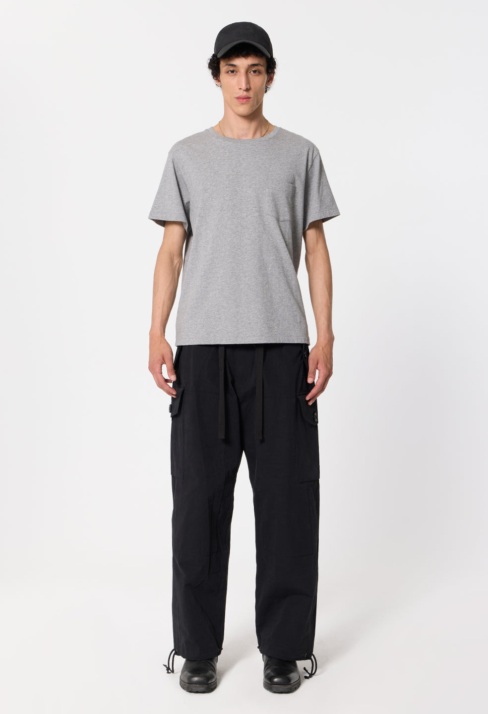 Air Spun Beach Pocket Tee / Heather Grey