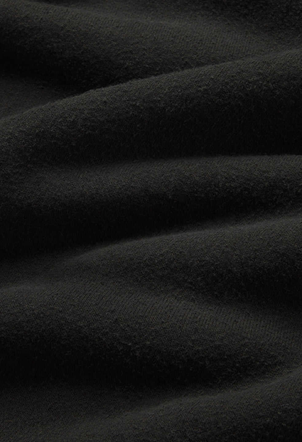 Silk Noil Hoodie / Black