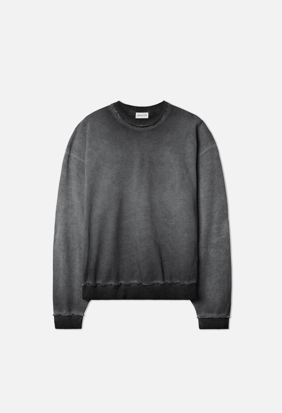Tuck Terry Crew / Oil Wash Black