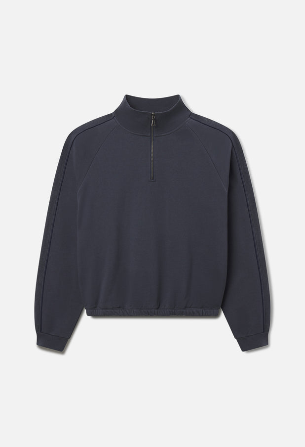 Track Half Zip / Oxford Navy