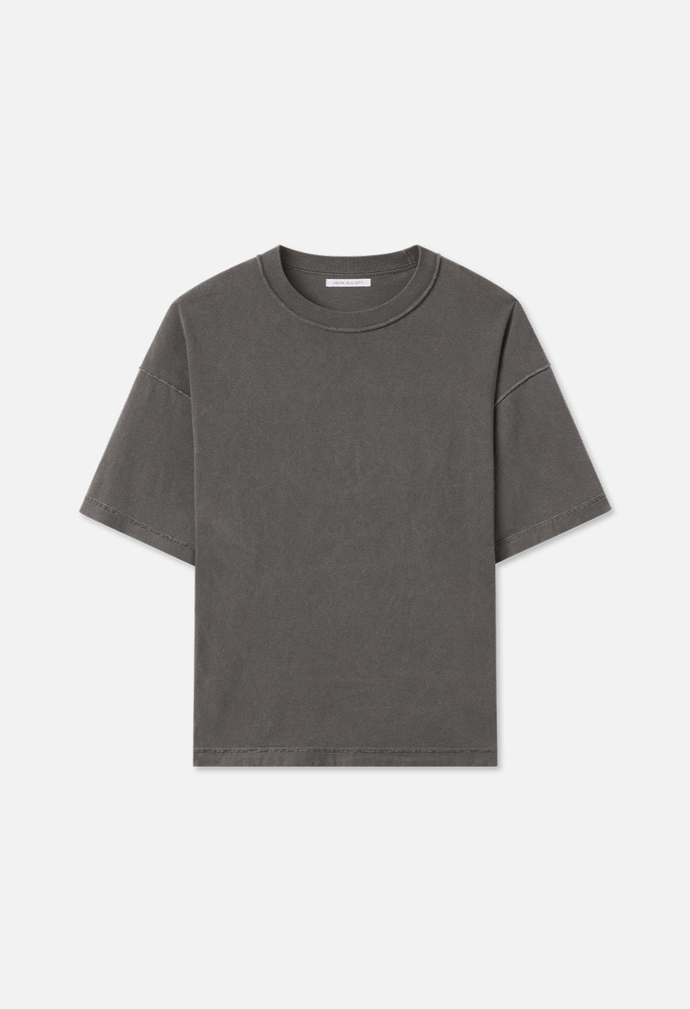 Summer Reversed Cropped Tee / Washed Black