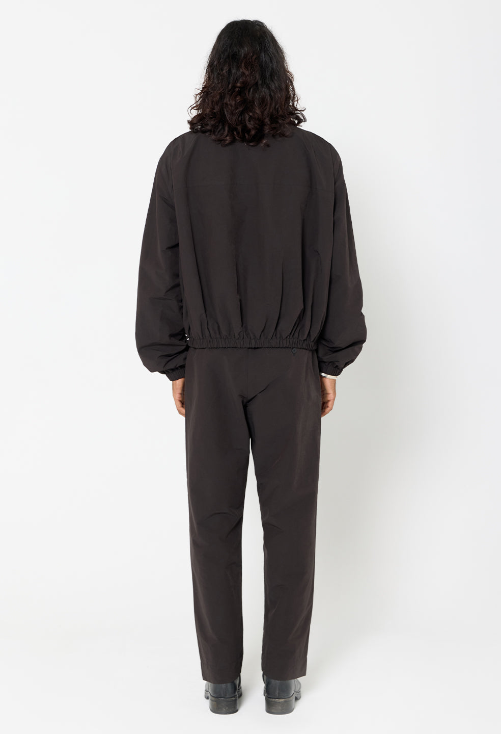 Vero Brushed Nylon Zip Jacket  / Black