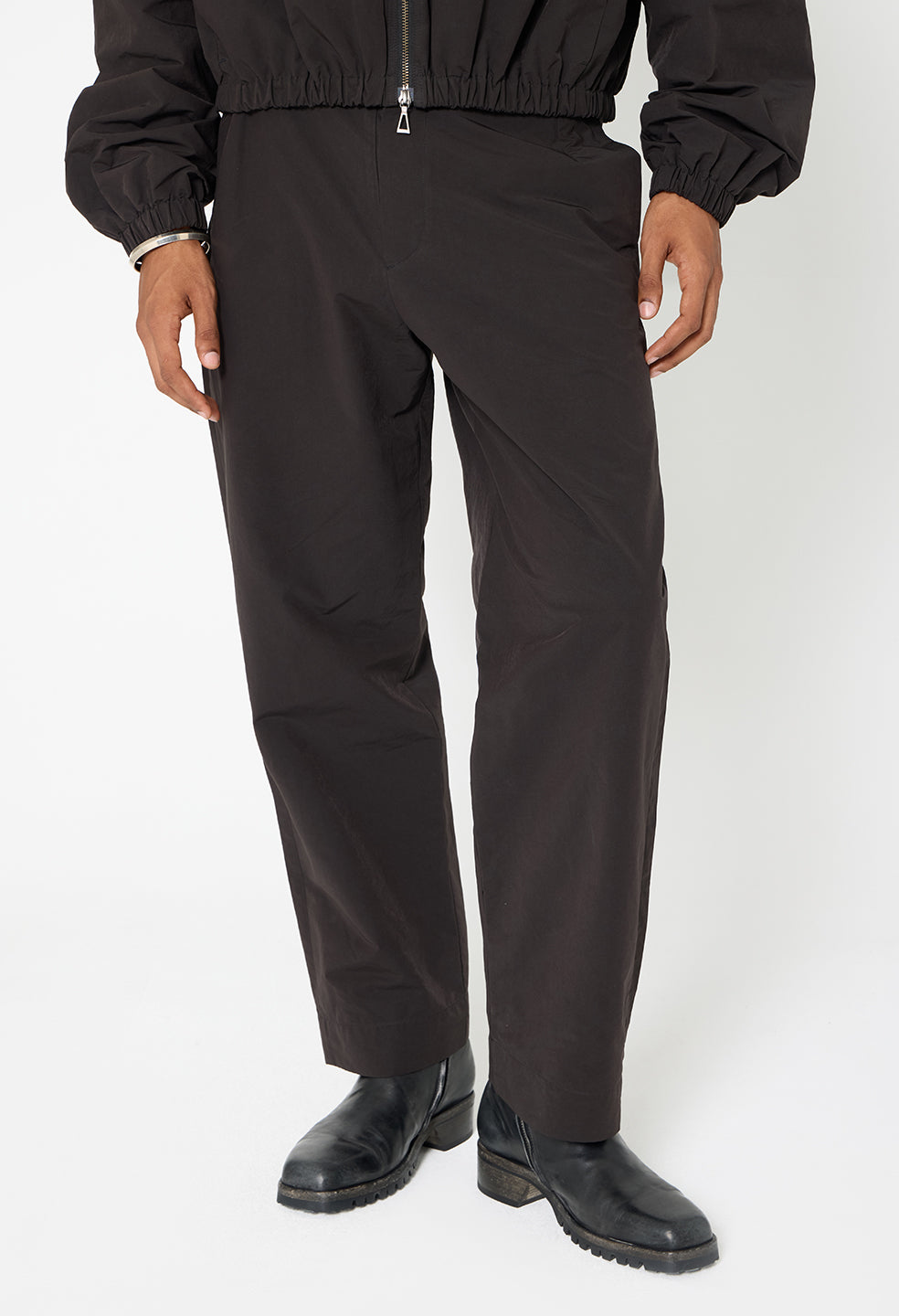 Vero Brushed Nylon Lounge Pant / Black