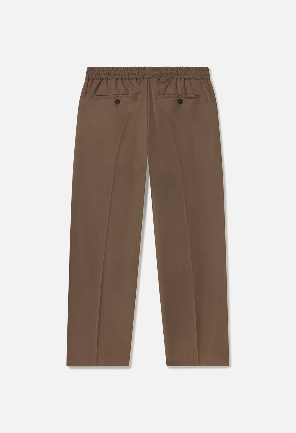 Wool Wide Easy Trouser / Mocha