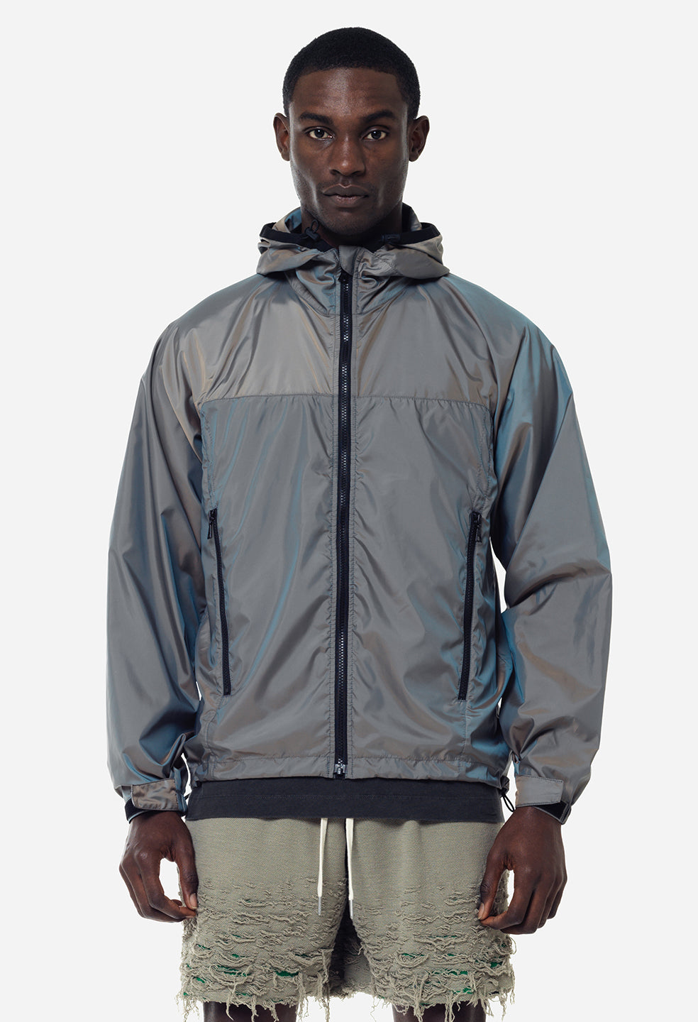 Iridescent Field Jacket / Grey