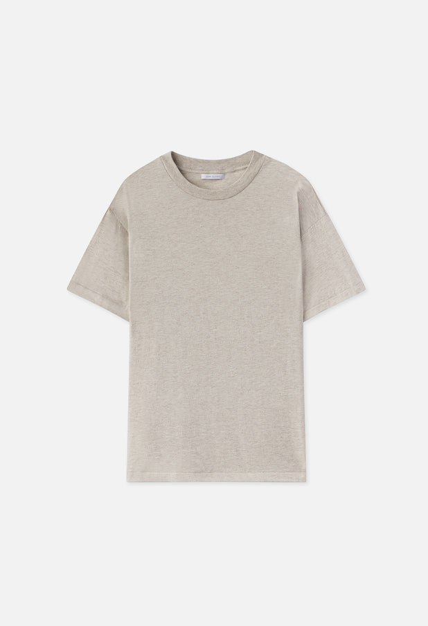 Cotton Cashmere Crew / Tan