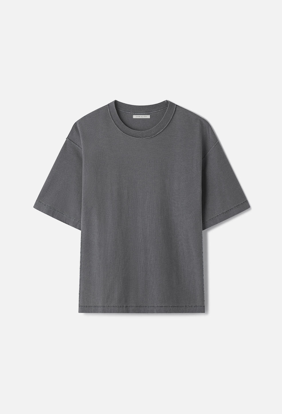 Deuxieme Classe JOHN ELLIOTT Tシャツ Reversed Cropped Tee / Washed Black