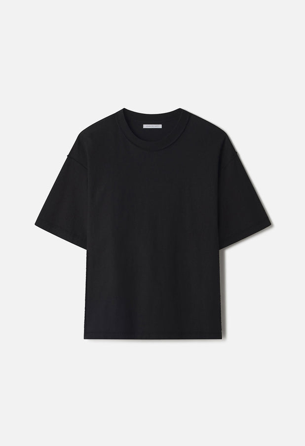 Summer Reversed Cropped Tee / Black