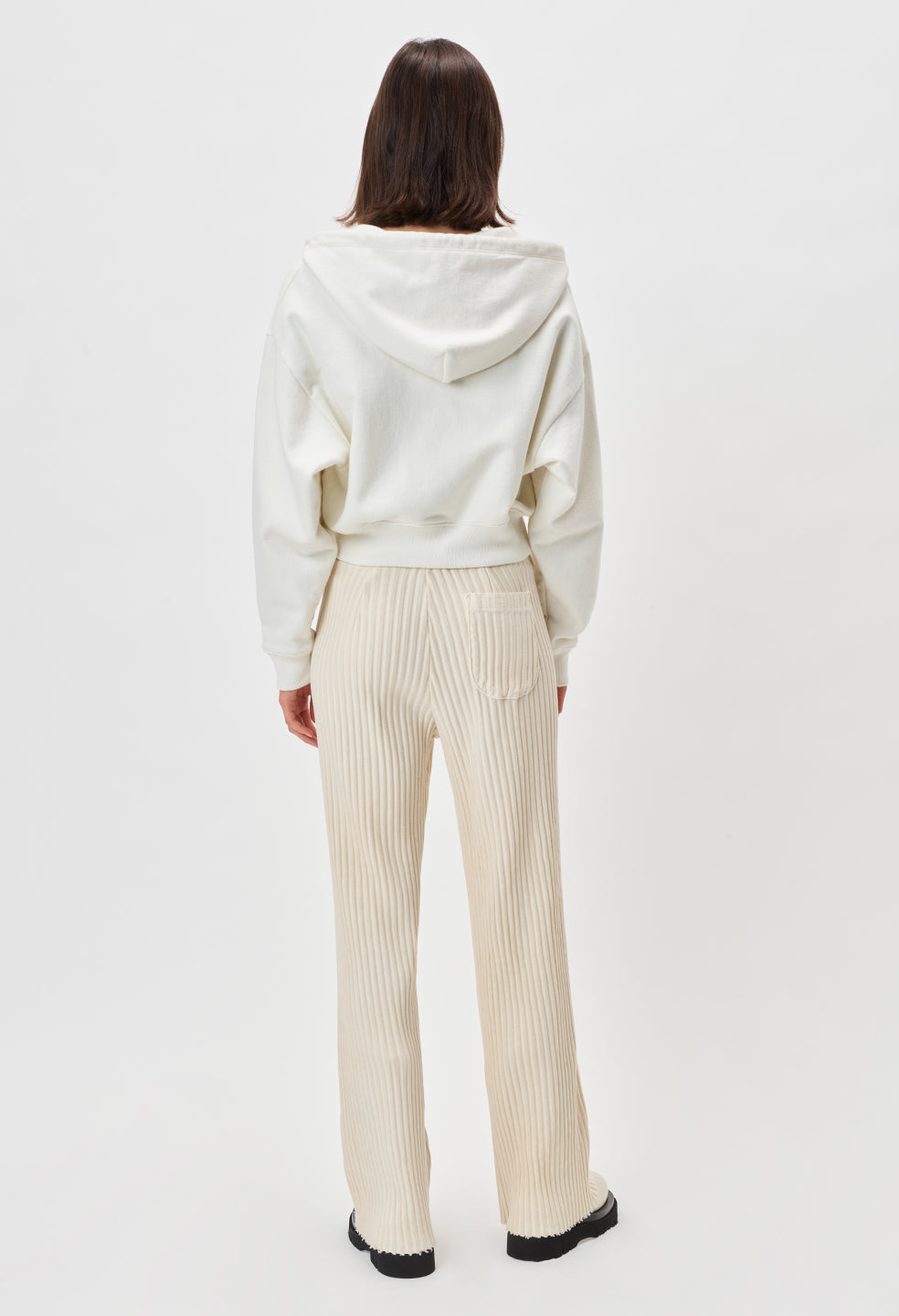 Ribbed Terry Sweatpants / Cloud