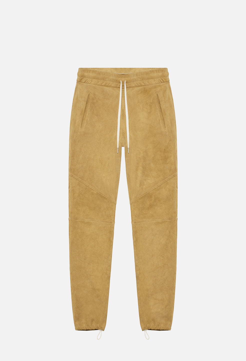 Leather Escobar Pants / Tan Suede